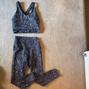 RBX Black & White Speckled Sports Bra